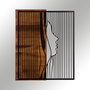 Wallity Esaret Escultura de Pared Negro y Nogal